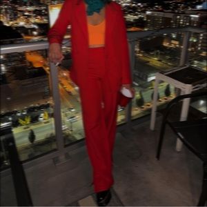Fashion nova red suit size S, worn once